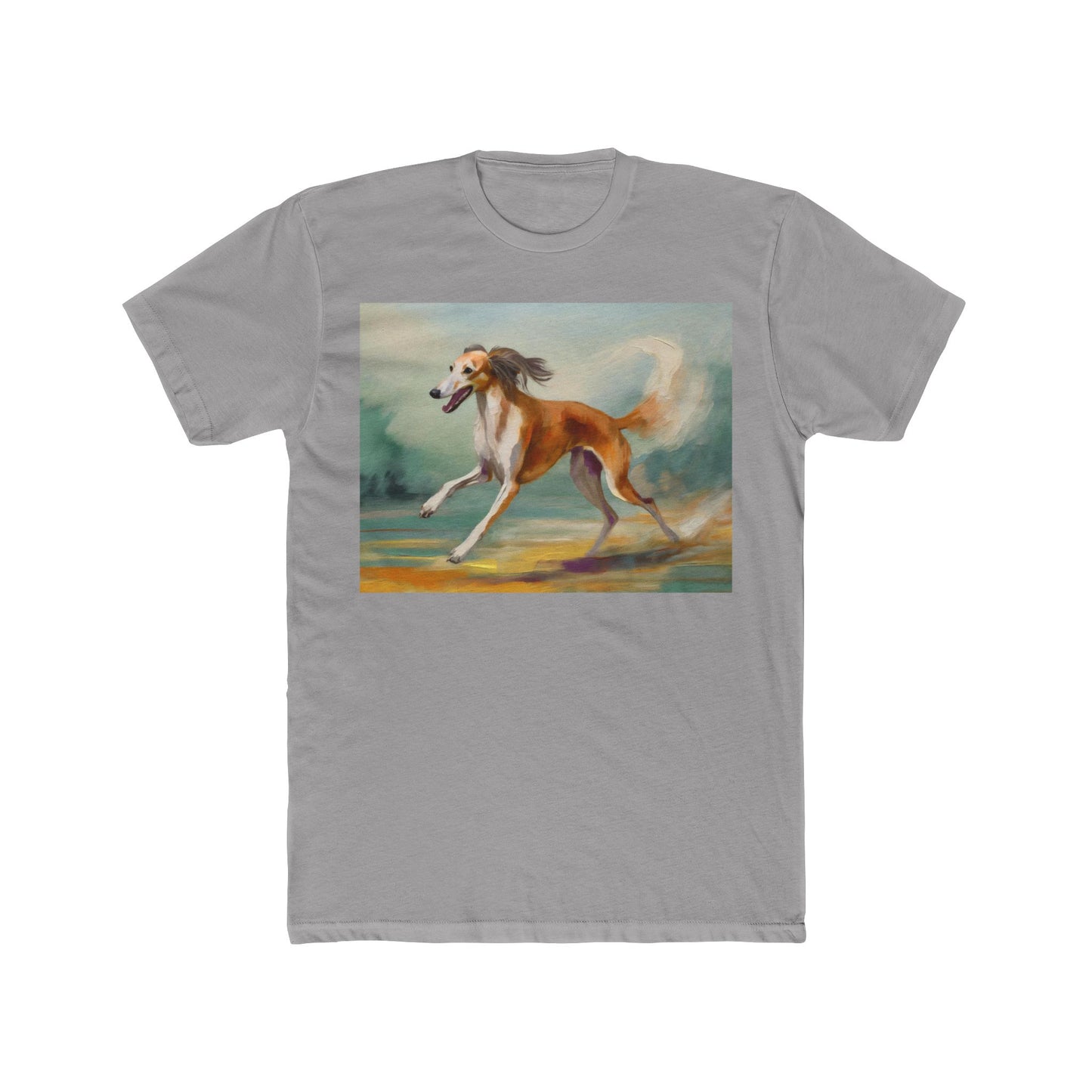Saluki Men's Fitted Cotton Crew Tee