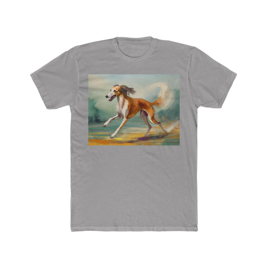 Saluki Men's Fitted Cotton Crew Tee