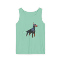 Doberman Pinscher Unisex Relaxed Fit Garment-Dyed Tank Top