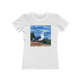 Bodega Seagull - Women's Slim Fit Ringspun Cotton T-Shirt