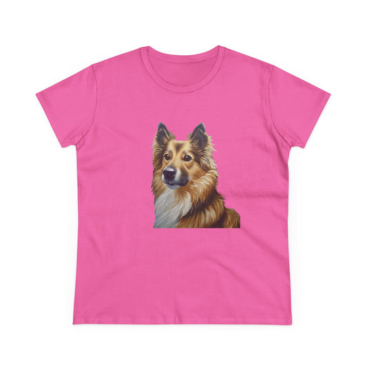 Icelandic Sheepdog Women's Midweight Cotton Tee