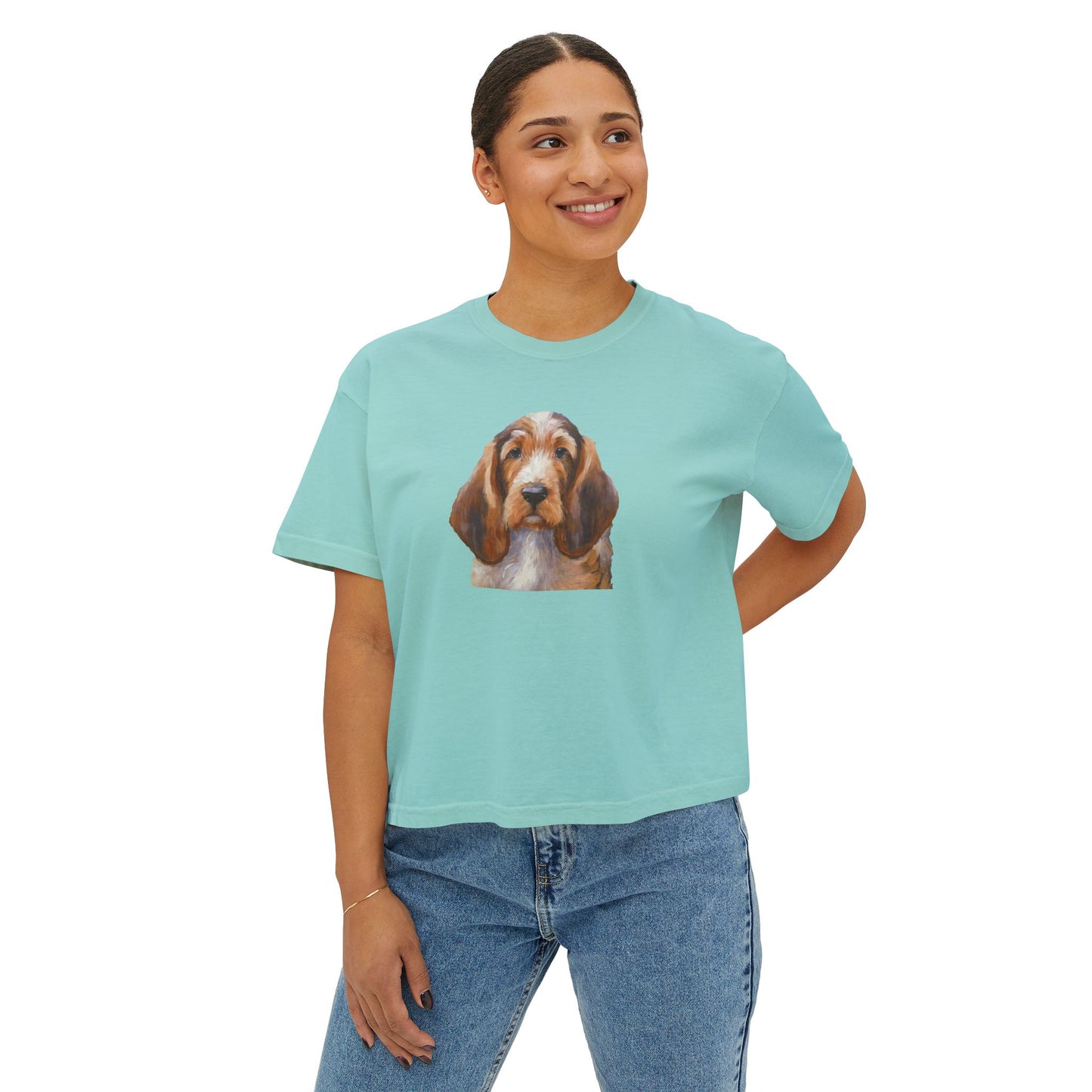Basset Fauve de Bretagne Women's Oversized Boxy Tee