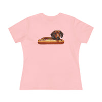 Dachshund  --  Weiner Dog  --  Women's Relaxed Fit Cotton Tee