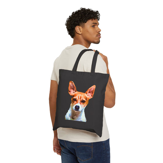 Rat Terrier Cotton Tote Bag