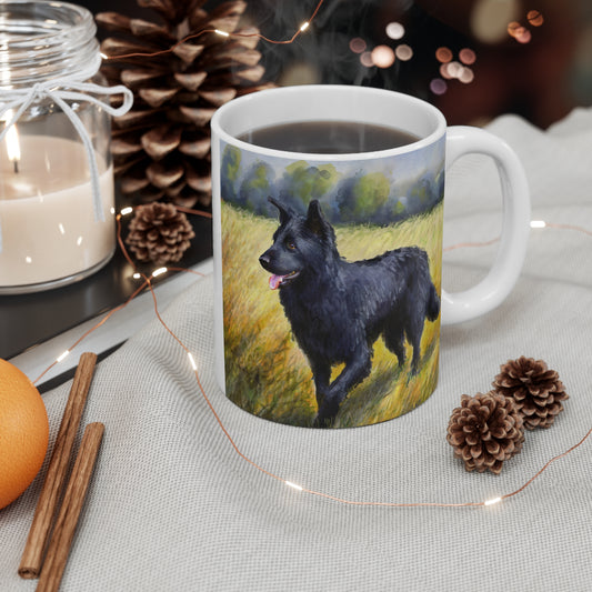 Mudi - Classic White Ceramic Mug (11oz)