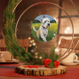 Dandie Dinmont Terrier - Christmas Tree Metal Ornaments