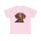 Hannoverscher Schweisshund Classic Heavy Cotton Tee - Adorable Dog Art - Perfect Gift for Animal Lovers