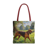 Bloodhound Polyester Tote Bag (AOP)