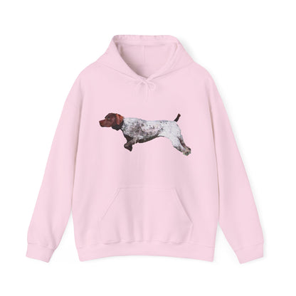 German Shorthaired Pointer 'On Point' Unisex 50/50 Hooded Sweatshirt