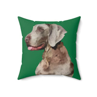 Weimaraner 'Rocky' Spun Polyester Throw Pillow