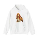 Basset Hound 'Lautrec' Unisex 50/50 Hoodie