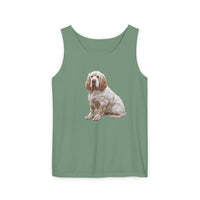 Clumber Spaniel - Unisex Relaxed Fit Garment-Dyed Tank Top