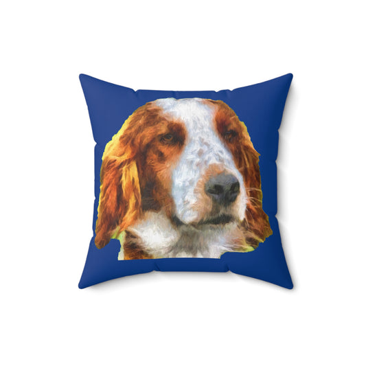 Irish Red & White Setter Spun Polyester Throw Pillow