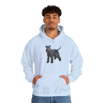 Kerry Blue Terrier 50/50 Hooded Sweatshirt