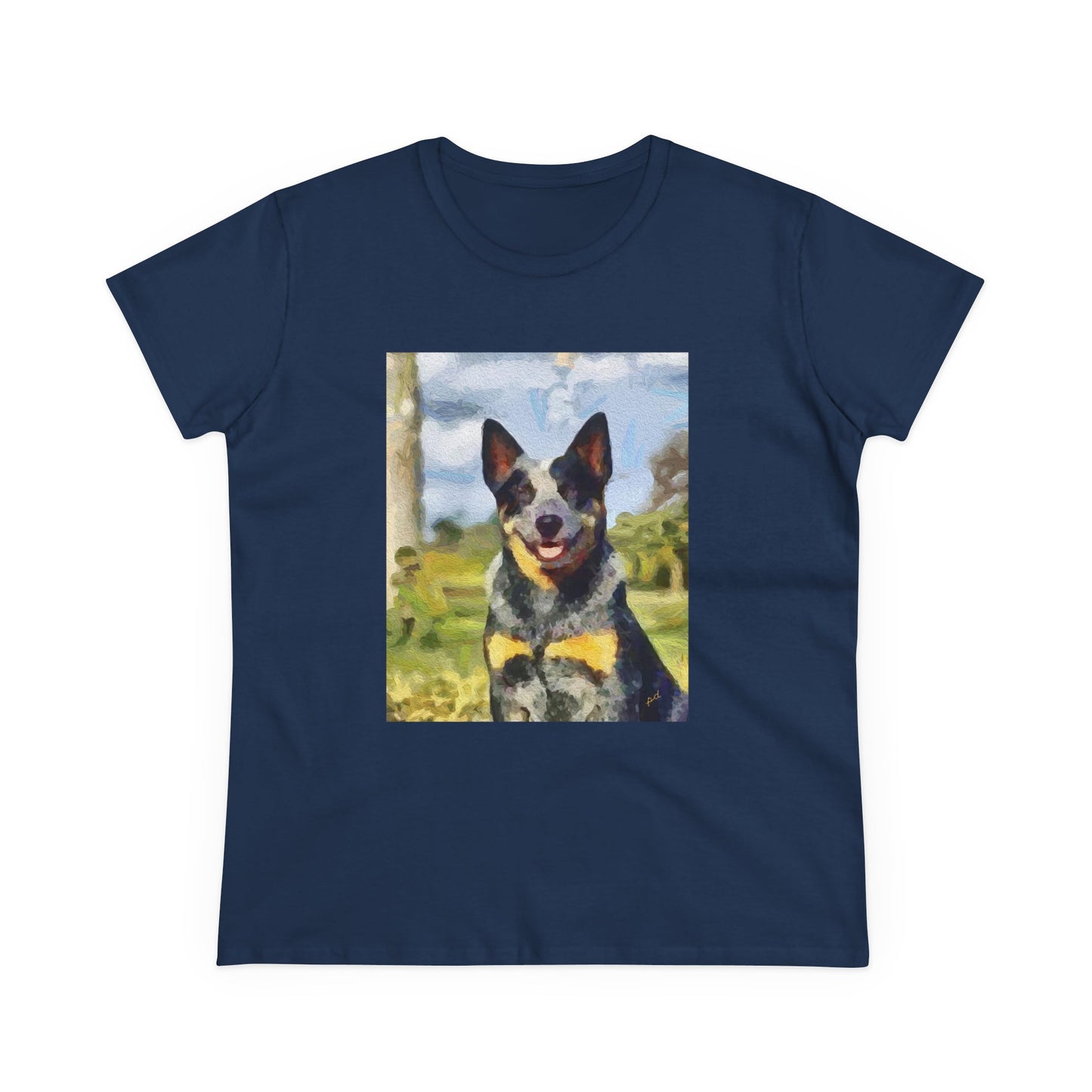 Blue Heeler - Australian Cattle Dog 'Bailey' Women's Midweight Cotton Tee