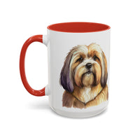 Lhasa Apso Accent Coffee Mug - 2 Sizes