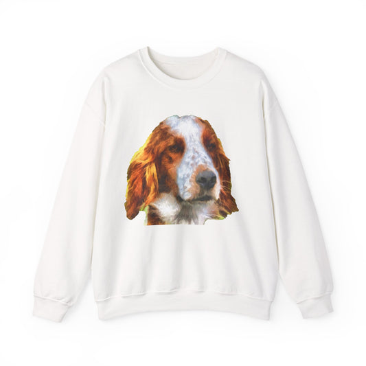 Irish Red & White Setter - Unisex 50/50 Crewneck Sweatshirt