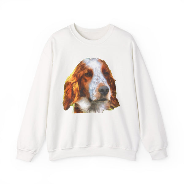 Irish Red & White Setter - Unisex 50/50 Crewneck Sweatshirt