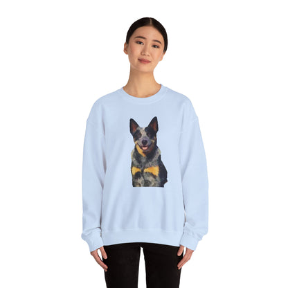Blue Heeler 'Bailey' - Australian Cattle Dog Unisex 50/50 Crewneck Sweatshirt
