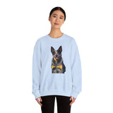 Blue Heeler 'Bailey' - Australian Cattle Dog Unisex 50/50 Crewneck Sweatshirt