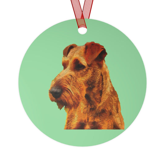 Irish Terrier 'Jocko' Metal Ornament