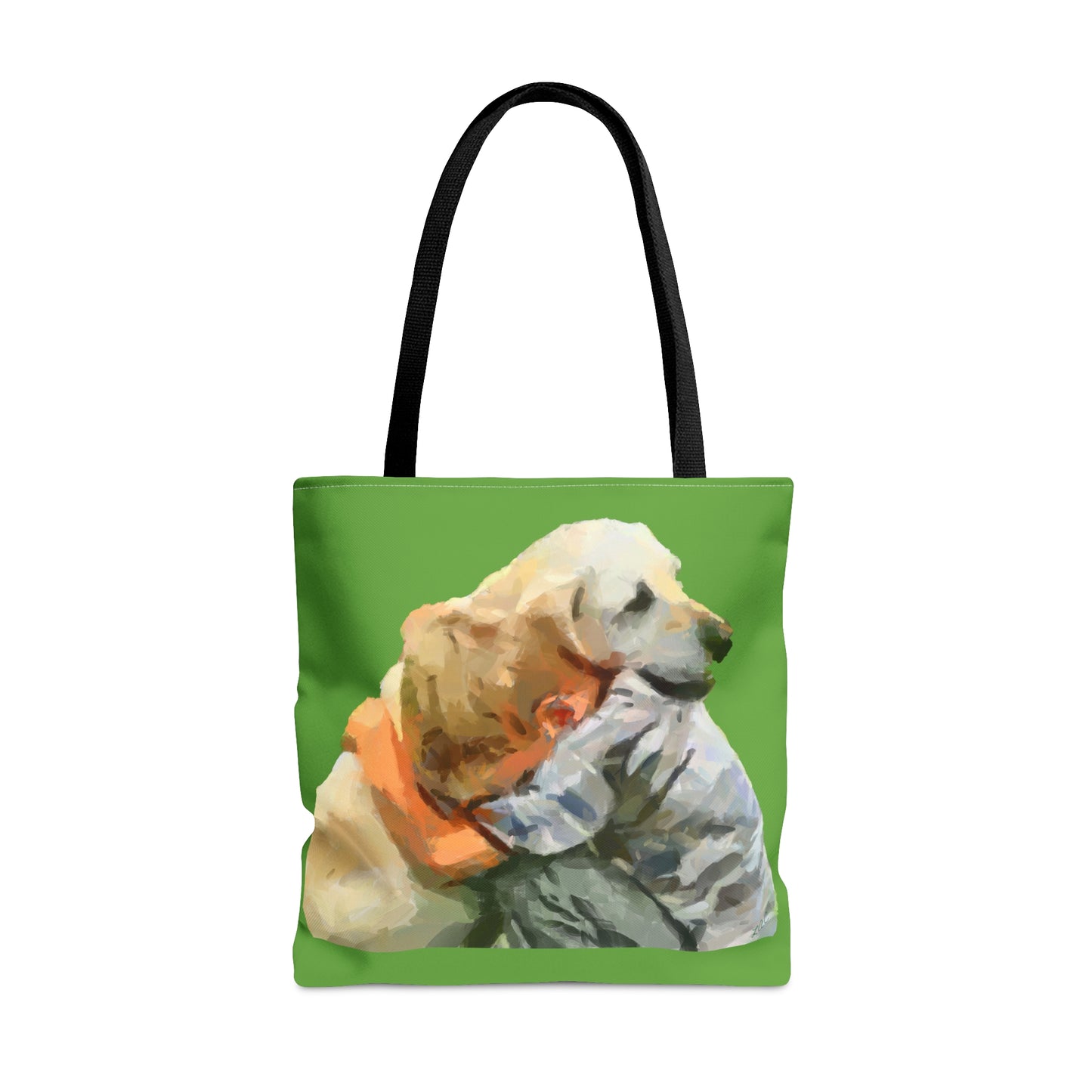 Yellow Lab and Child  -  Tote Bag
