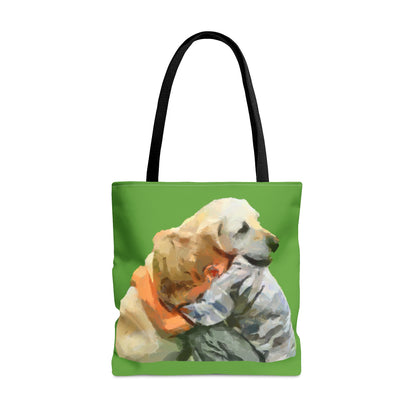 Yellow Lab and Child  -  Tote Bag