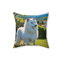 Volpino Italiano - Spun Polyester Throw Pillow