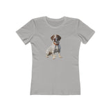 Braque du Bourbonnais Women's Slim Fit Ringspun Cotton Tee