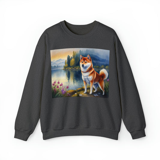 Shiba Inu Unisex 50/50 Crewneck Sweatshirt