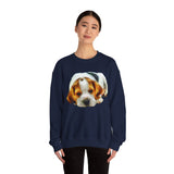 English Foxhound 'Sasha' Unisex 50/50 Crewneck Sweatshirt