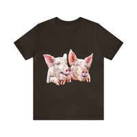 Pigs - 'A Jowly Good Time'  -  -  Classic Jersey Short Sleeve Tee