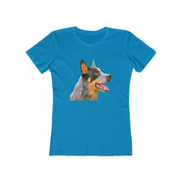 Blue Heeler - Australian Cattle Dog 'Percy'    -   Women's Slim Fit Ringspun Cotton T-Shirt