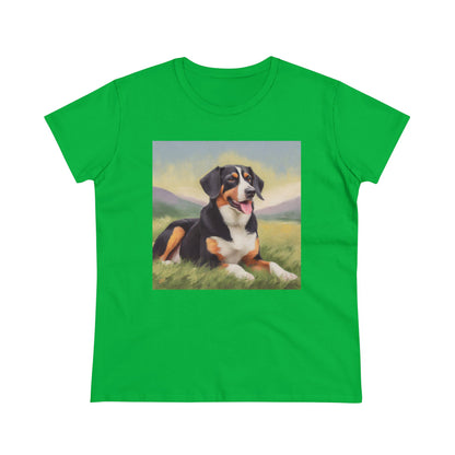 Entlebucher Mountain Dog Women's Soft Cotton Tee