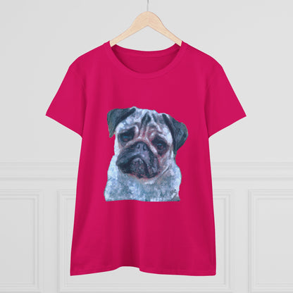 Pug 'Pompey' Women's Midweight Cotton Tee