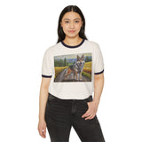 Czechoslovakian Vlciak Wolfdog Classic Cotton Ringer T-Shirt