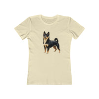 Black & Tan Shiba Inu  -  Women's Slim Fit Ringspun Cotton Tee