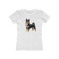 Black & Tan Shiba Inu  -  Women's Slim Fit Ringspun Cotton Tee