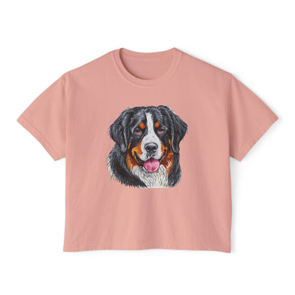 Bernese Mountain Dog Women's Oversized Boxy Tee