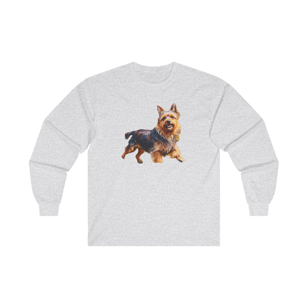 Australian Terrier Unisex Classic Cotton Long Sleeve Tee