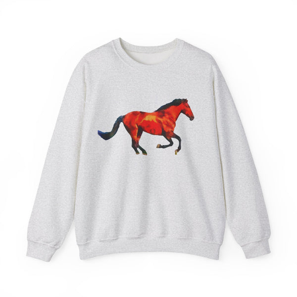 Horses 'Old Red' Unisex 50/50 Crewneck Sweatshirt