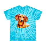 Dachshund 'Daisy' Unisex Cotton Tie-Dye Tee, Cyclone