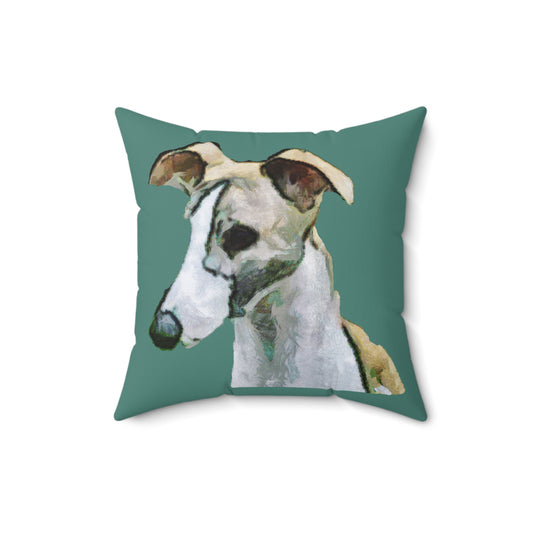 Whippet 'Simba' Spun Polyester Throw Pillow