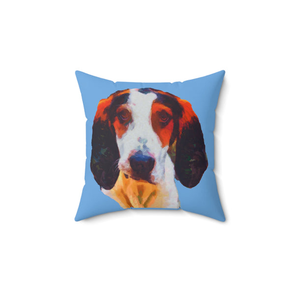 Treeing Walker Coonhound Spun Polyester Throw  Pillow