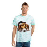 Beagle 'Daisy Mae' Unisex Cotton Tie-Dye Tee, Cyclone