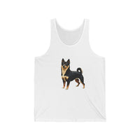 Black & Tan Shiba Inu  -  Unisex Jersey Tank