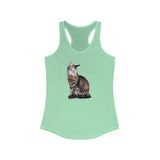 Cat 'Teris of Tinos' Women's Racerback Tank