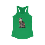 Cat 'Teris of Tinos' Women's Racerback Tank