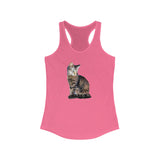 Cat 'Teris of Tinos' Women's Racerback Tank