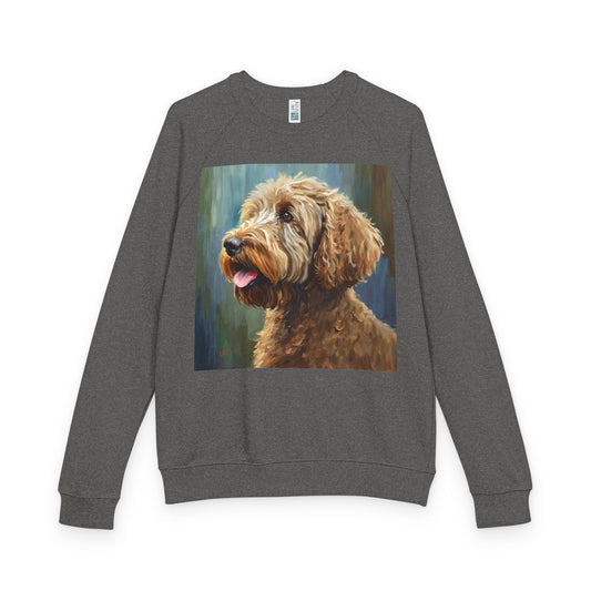 Labradoodle Unisex French Terry Raglan Crewneck